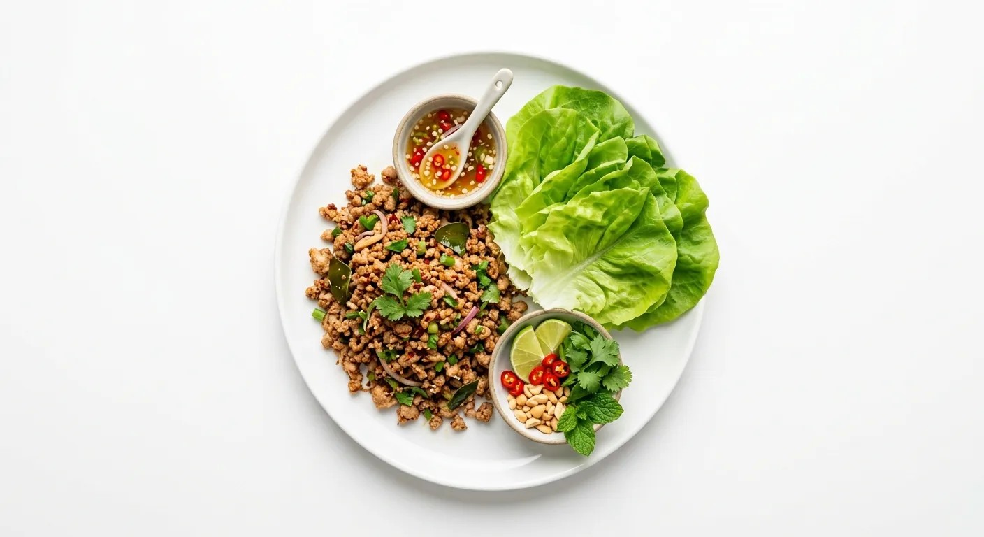 Thai Pork Lettuce Wraps