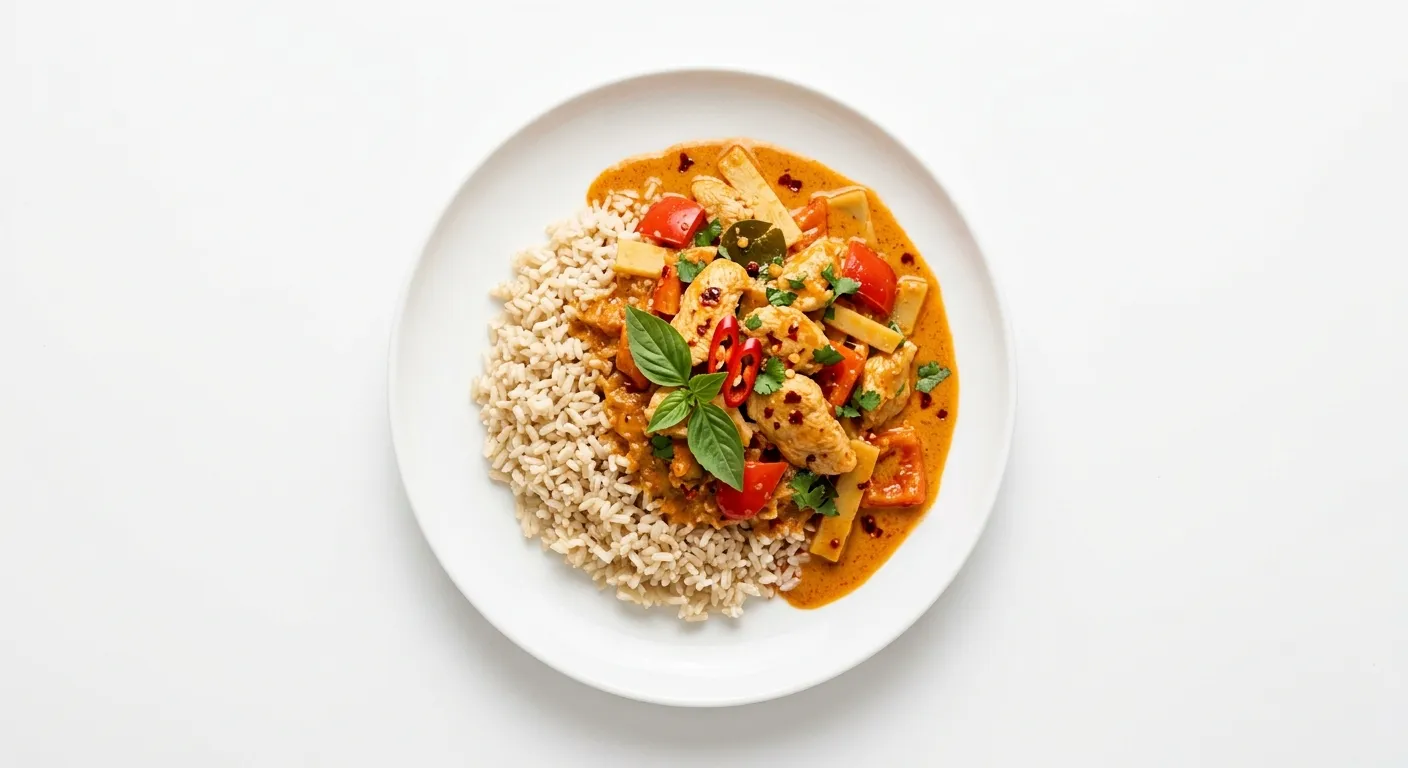 Thai Red Curry Chicken with Brown Rice