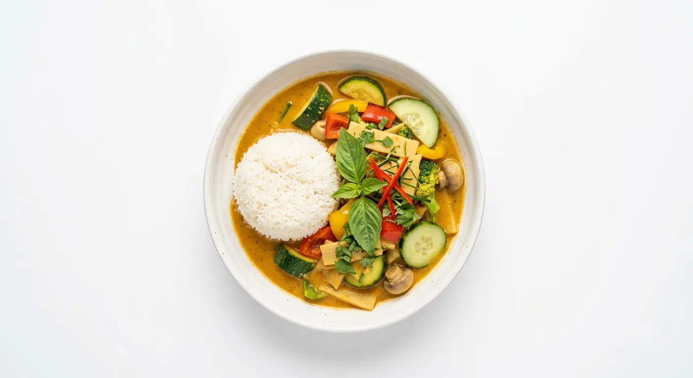 Thai Vegetable Curry with Zucchini and Cucumber