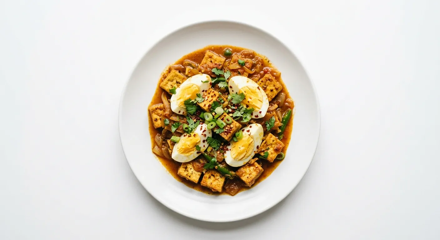Tofu and Egg Curry Delight