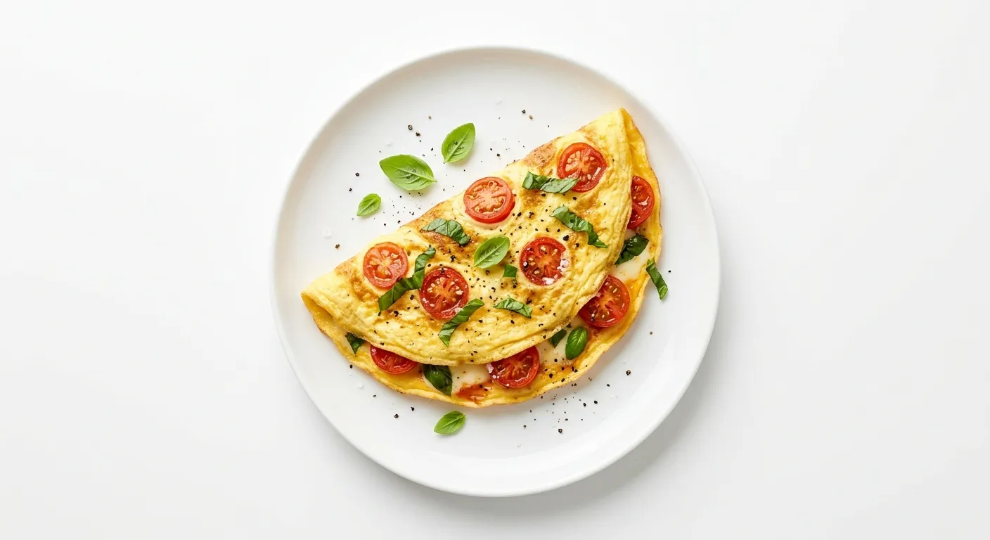 Tomato and Basil Omelette