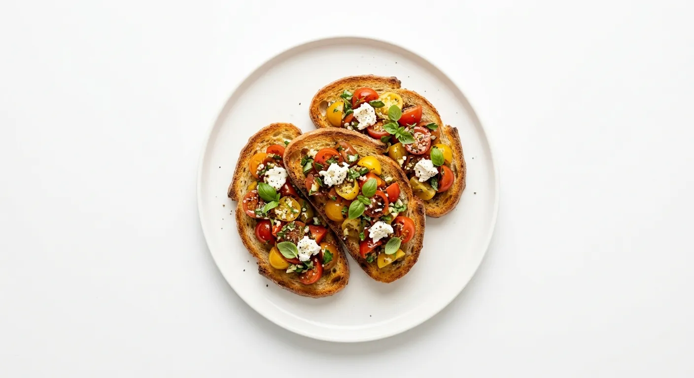 Tomato and Herb Breakfast Bruschetta