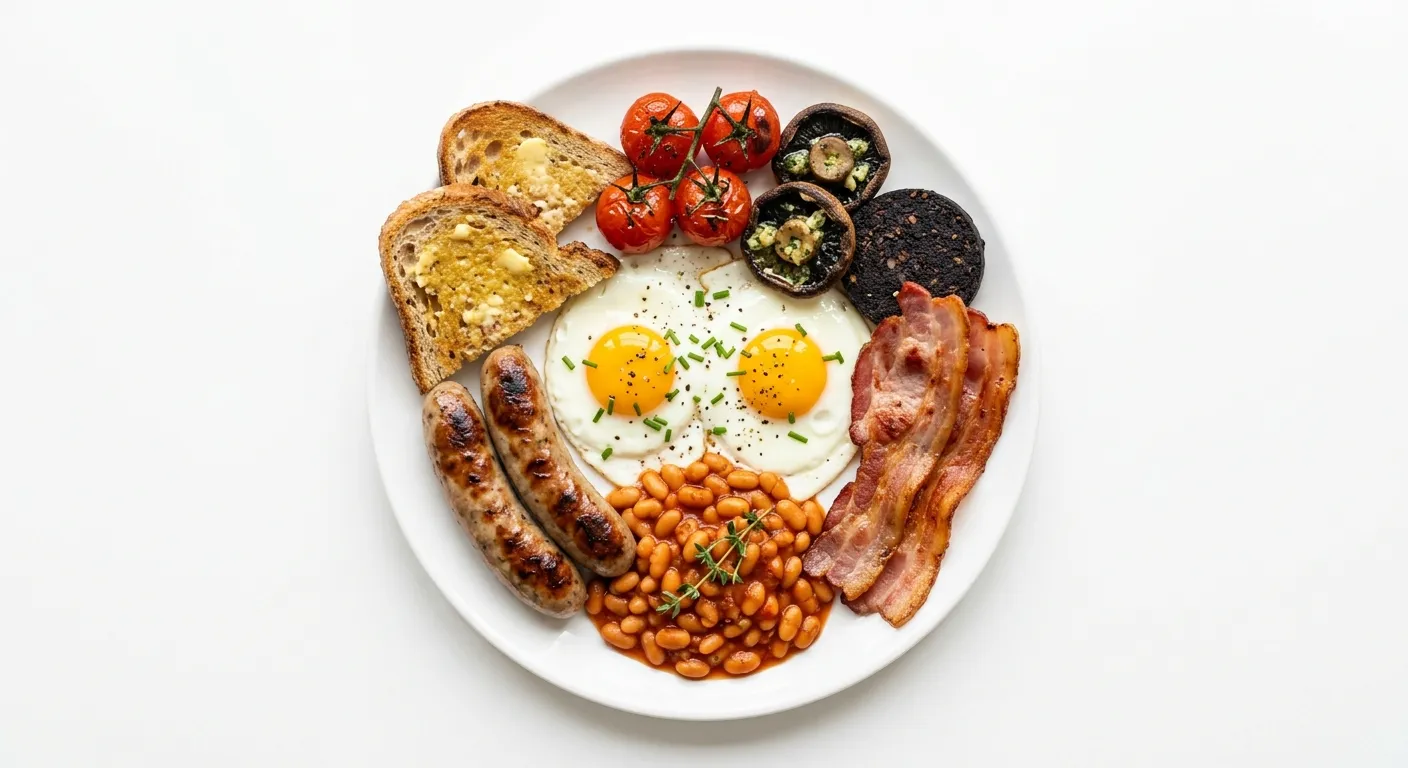 Traditional English Breakfast with a Healthy Twist