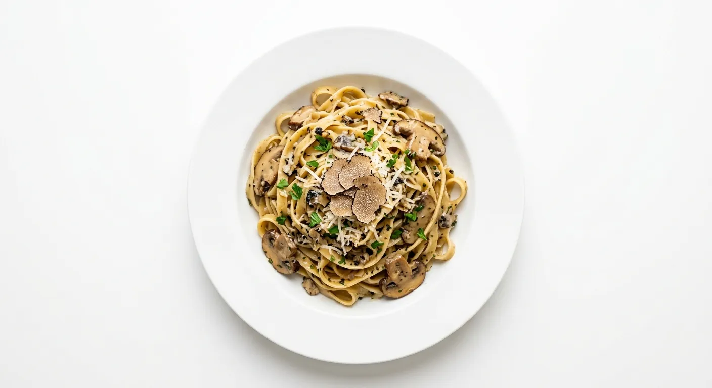 Exotic Truffle and Porcini Mushroom Pasta