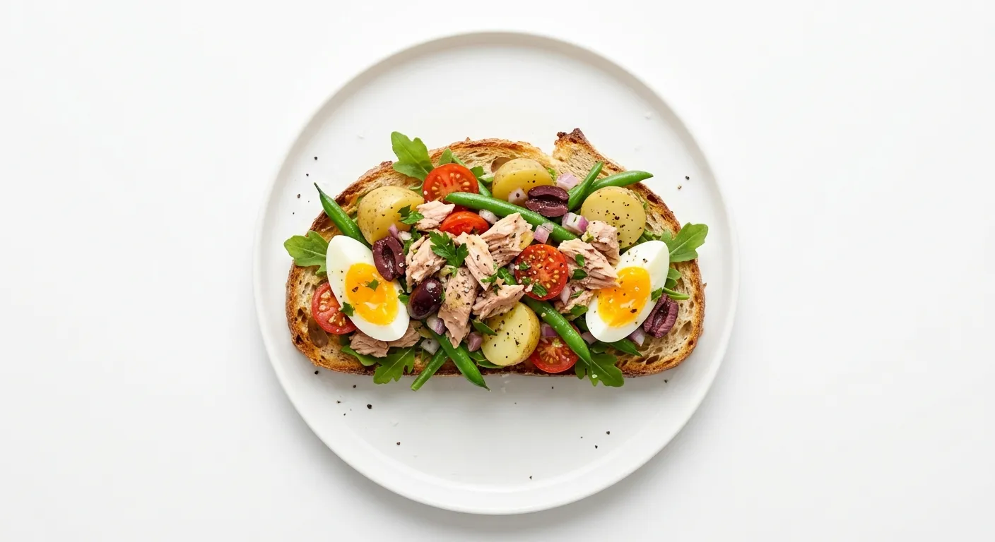 Tuna Nicoise Salad Sandwich