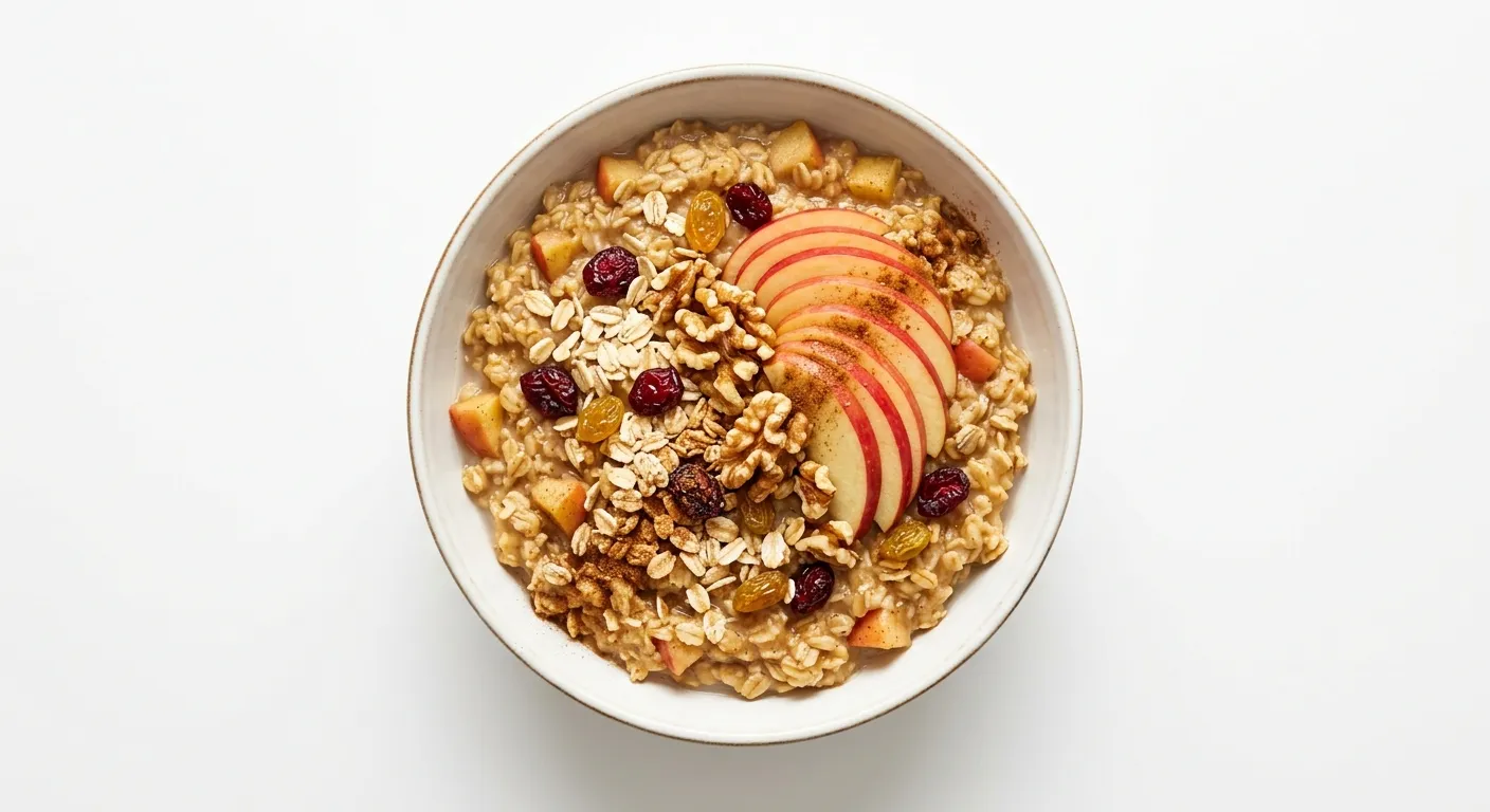 Vegan Apple Cinnamon Oatmeal