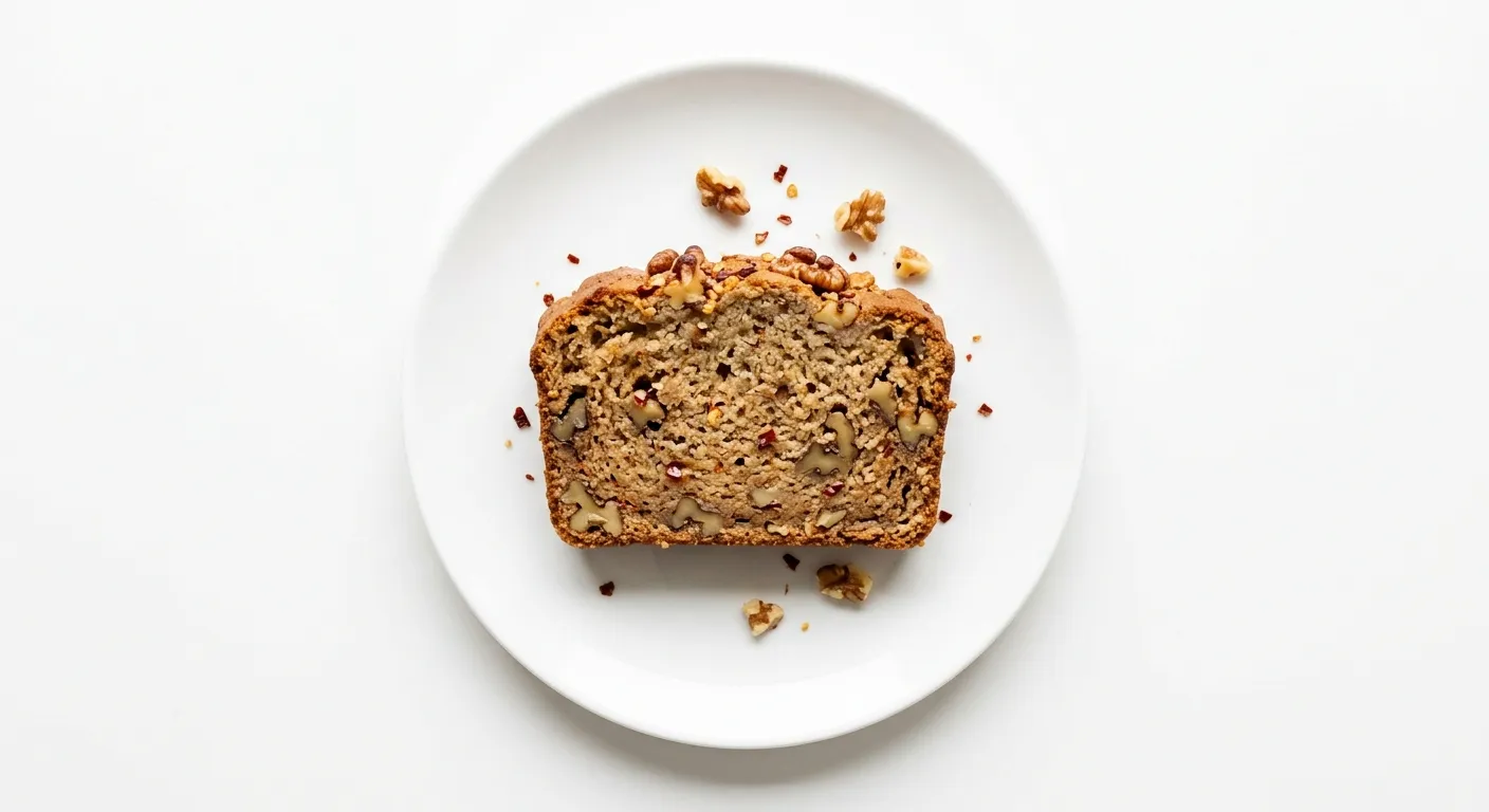 Spicy Vegan Banana Bread with Chili and Walnuts