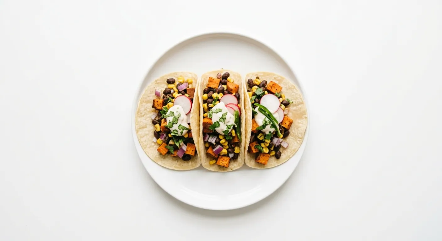 Vegan Black Bean and Sweet Potato Tacos