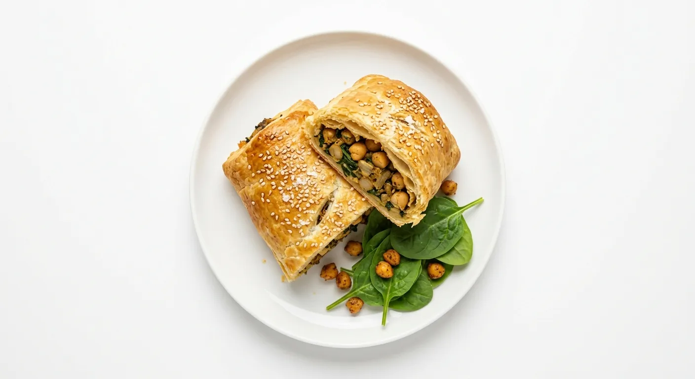 Vegan Chickpea and Spinach Pastry
