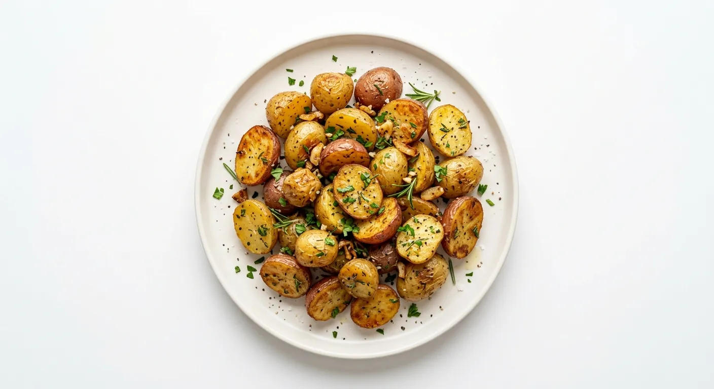 Vegan Garlic Herb Potatoes
