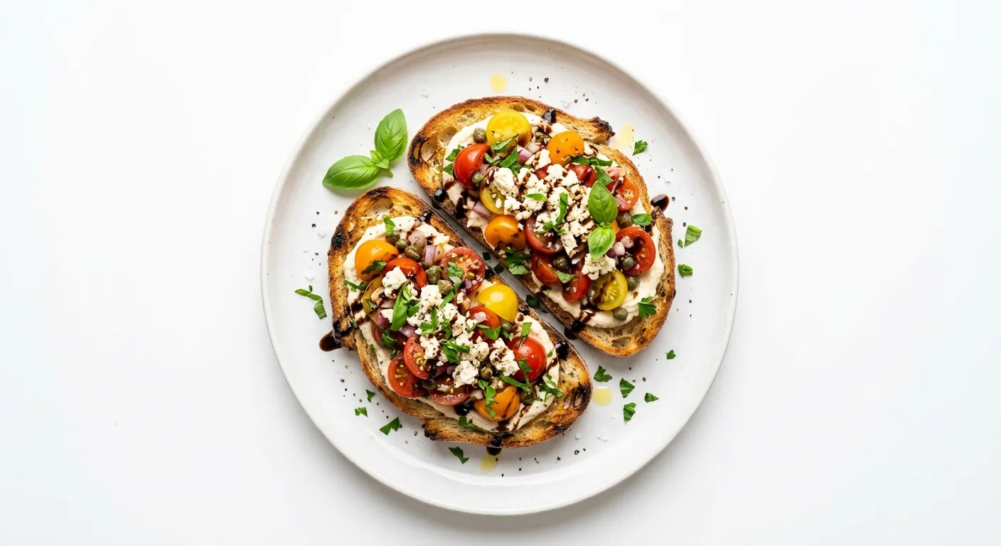 Vegan Italian Breakfast Bruschetta
