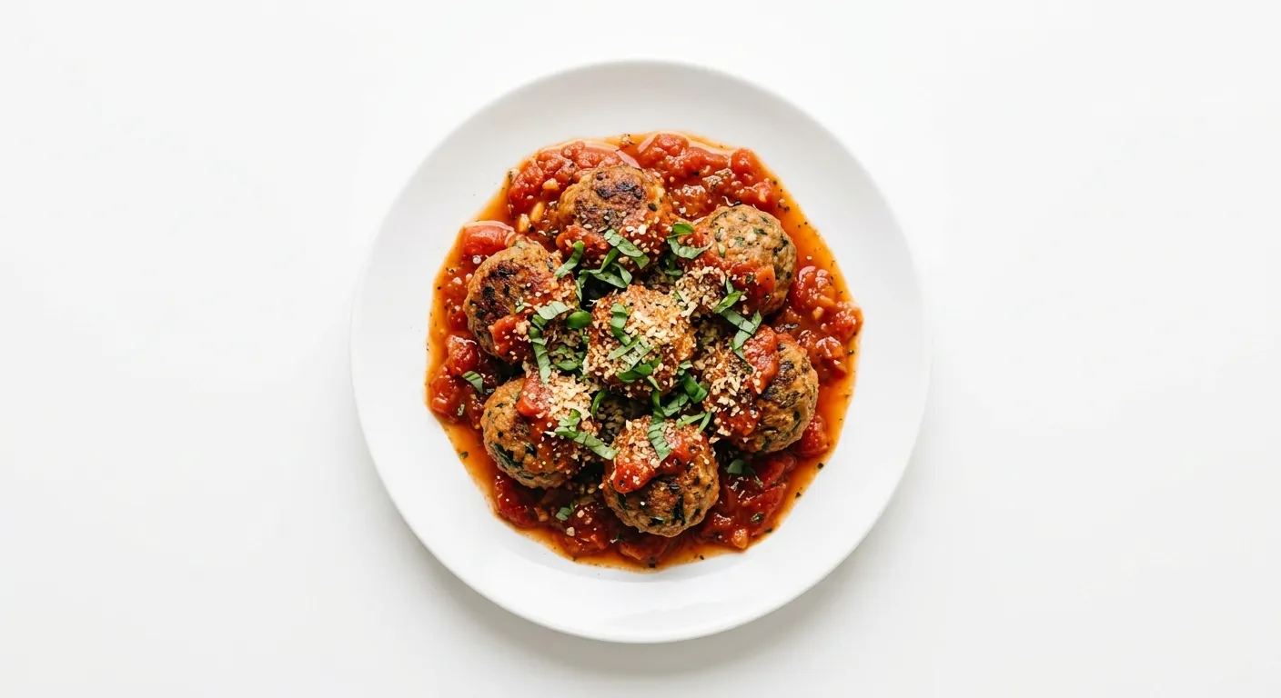 Vegan Italian Meatballs with Homemade Marinara