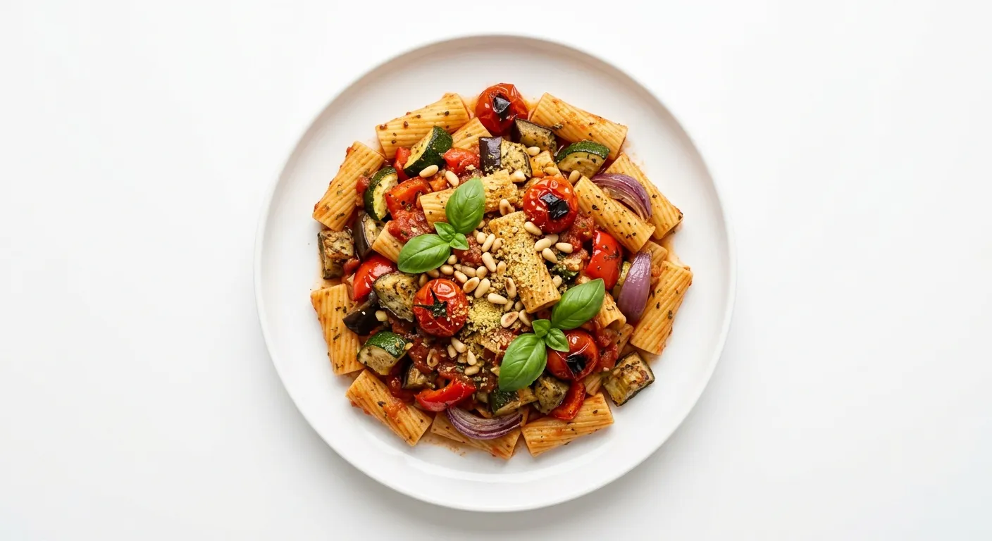 Vegan Italian Pasta with Roasted Vegetables