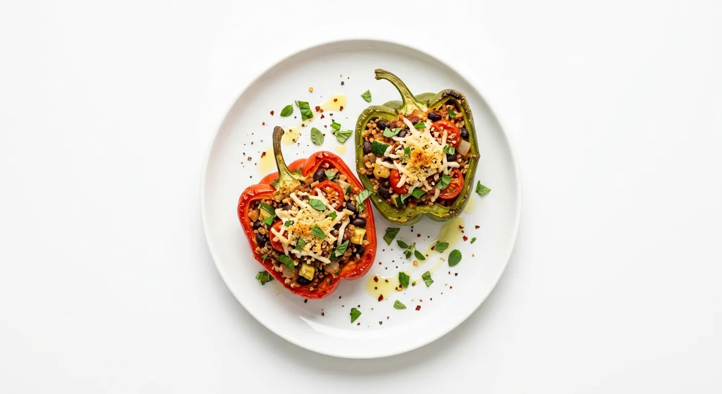 Vegan Italian Stuffed Bell Peppers