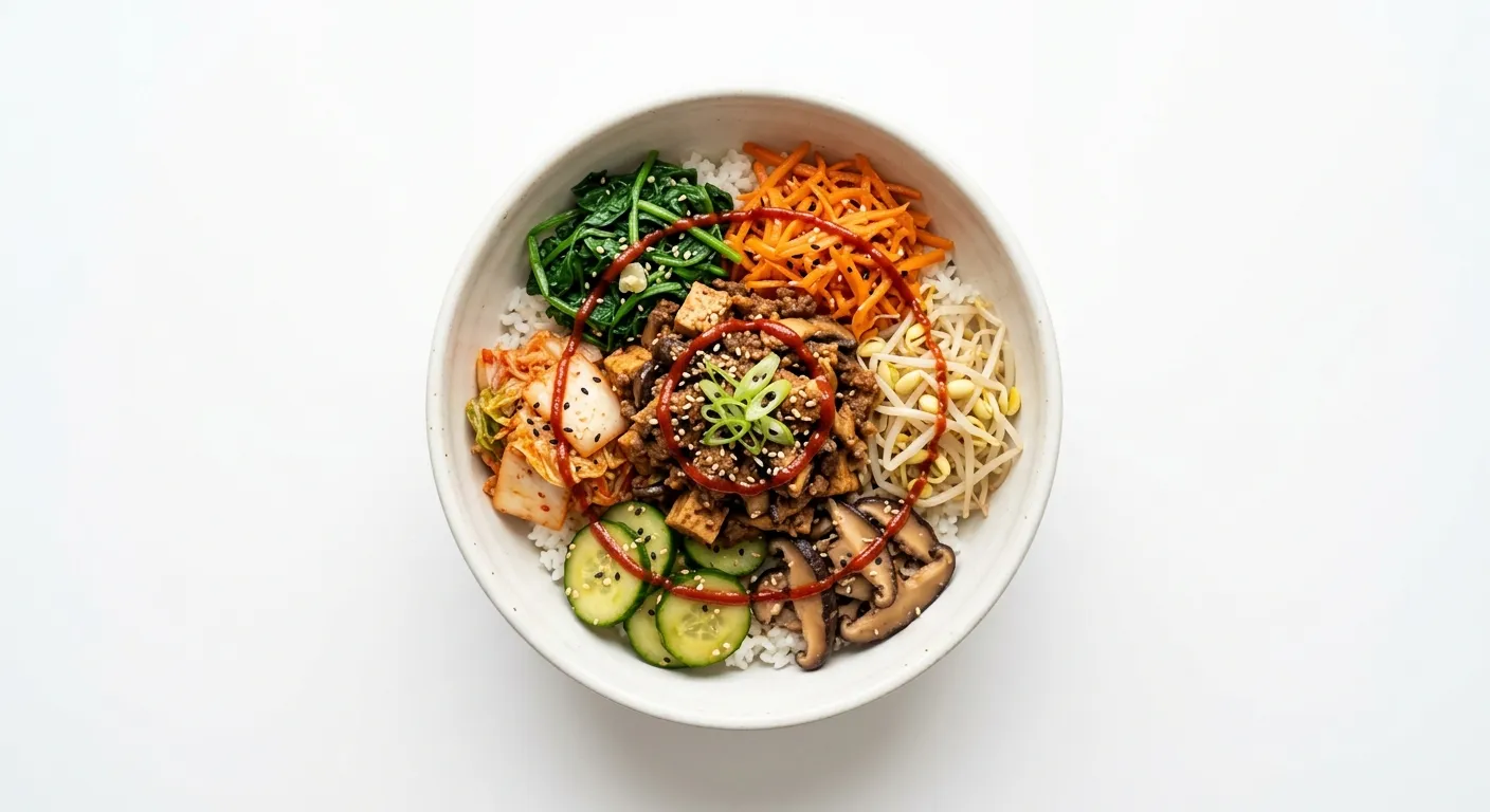 Vegan Korean Bibimbap Bowl