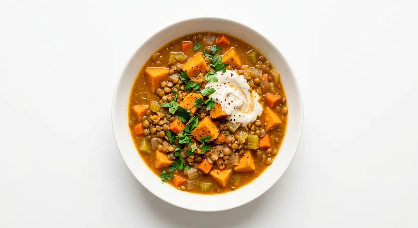 Vegan Lentil and Sweet Potato Stew
