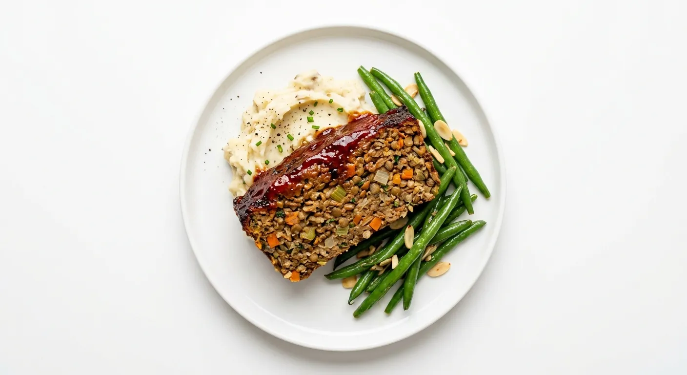 Vegan Lentil Loaf with Tangy Glaze