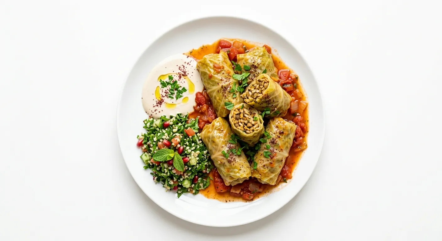 Vegan Malfouf with Seasonal Accompaniments