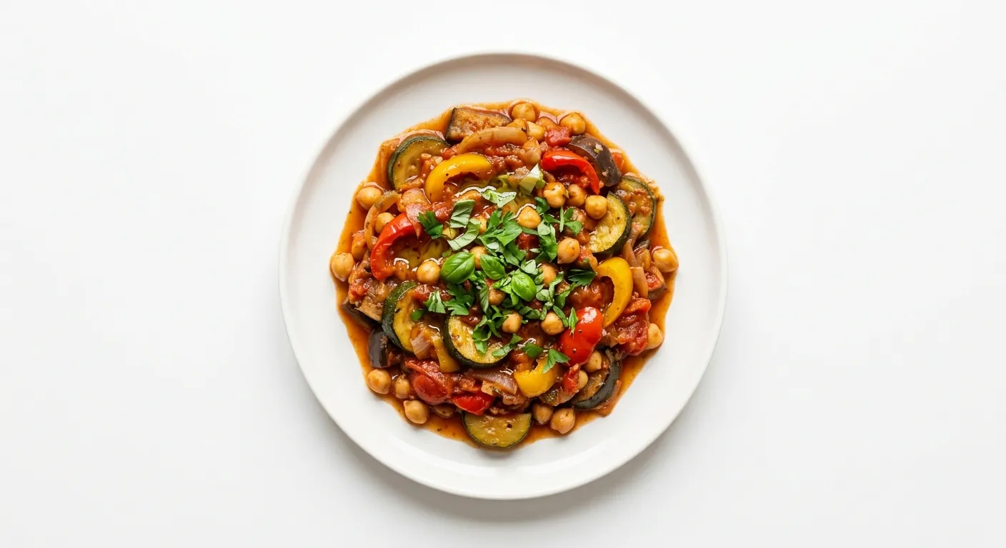 Spicy Vegan Ratatouille with Chickpeas