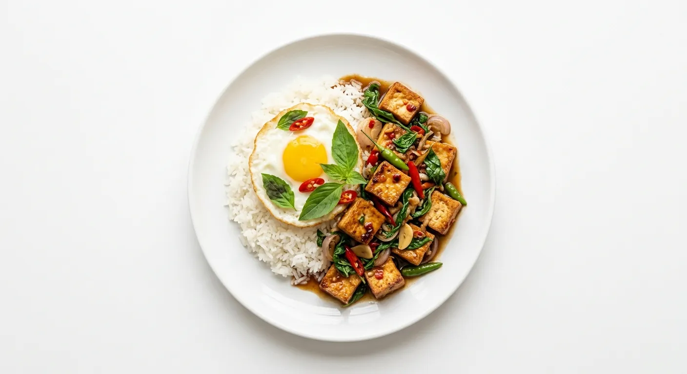 Vegan Thai Basil Stir-Fry with Tofu