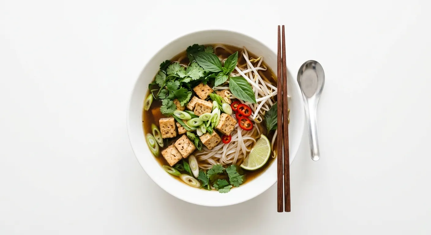 Vegan Vietnamese Pho with Tofu