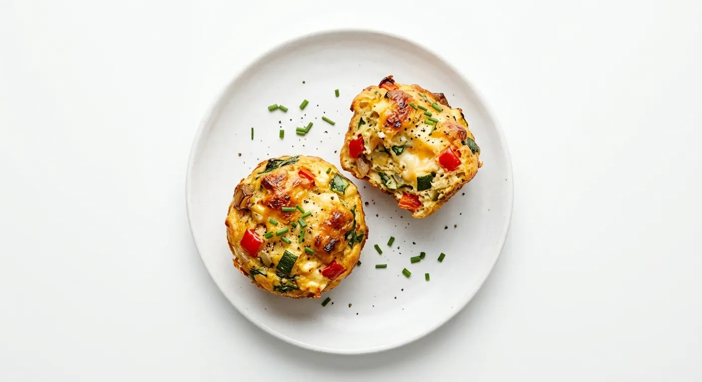 Autumn Vegetable and Cheese Breakfast Muffins