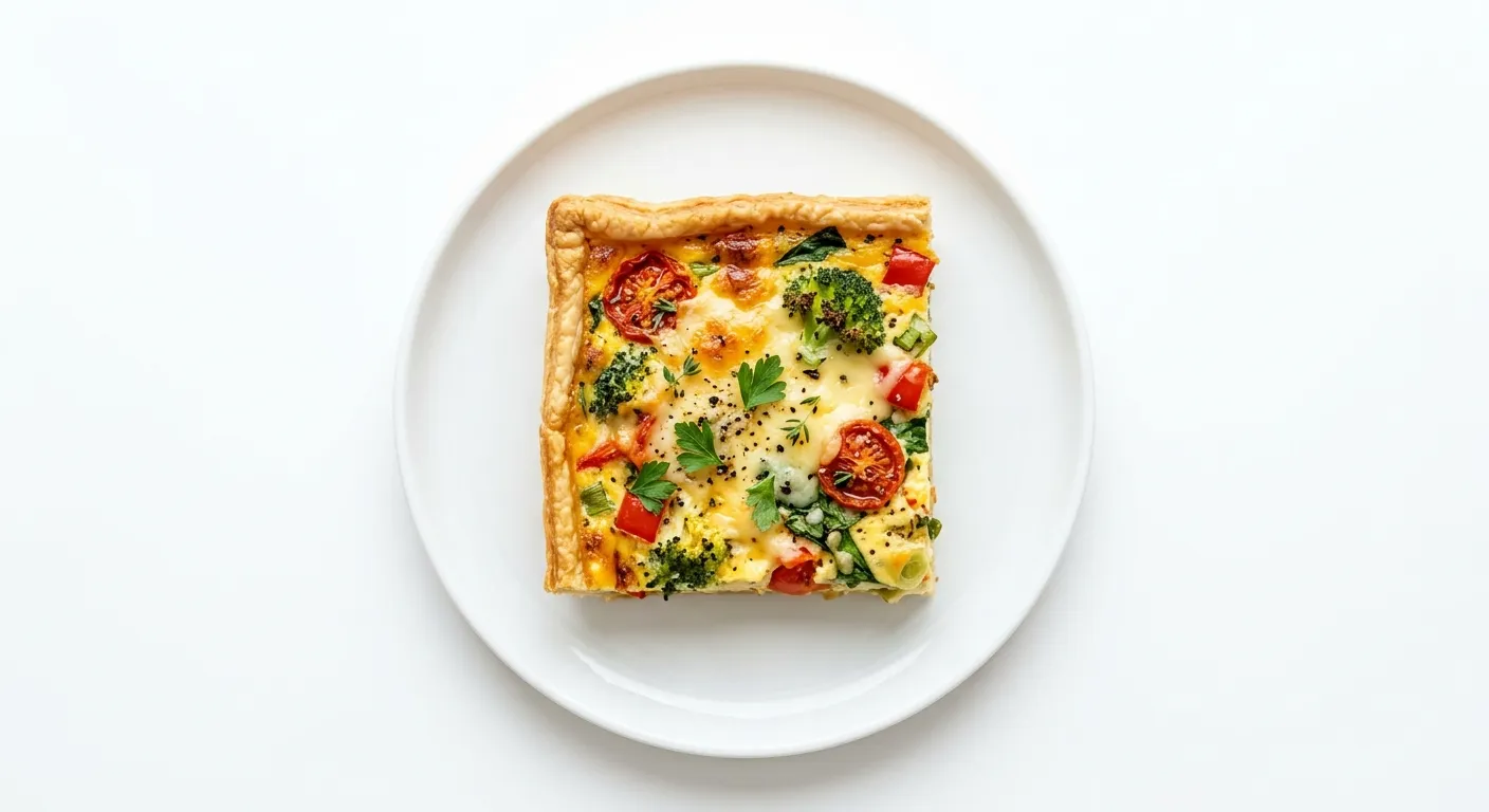Autumn Vegetable and Cheese Breakfast Tart
