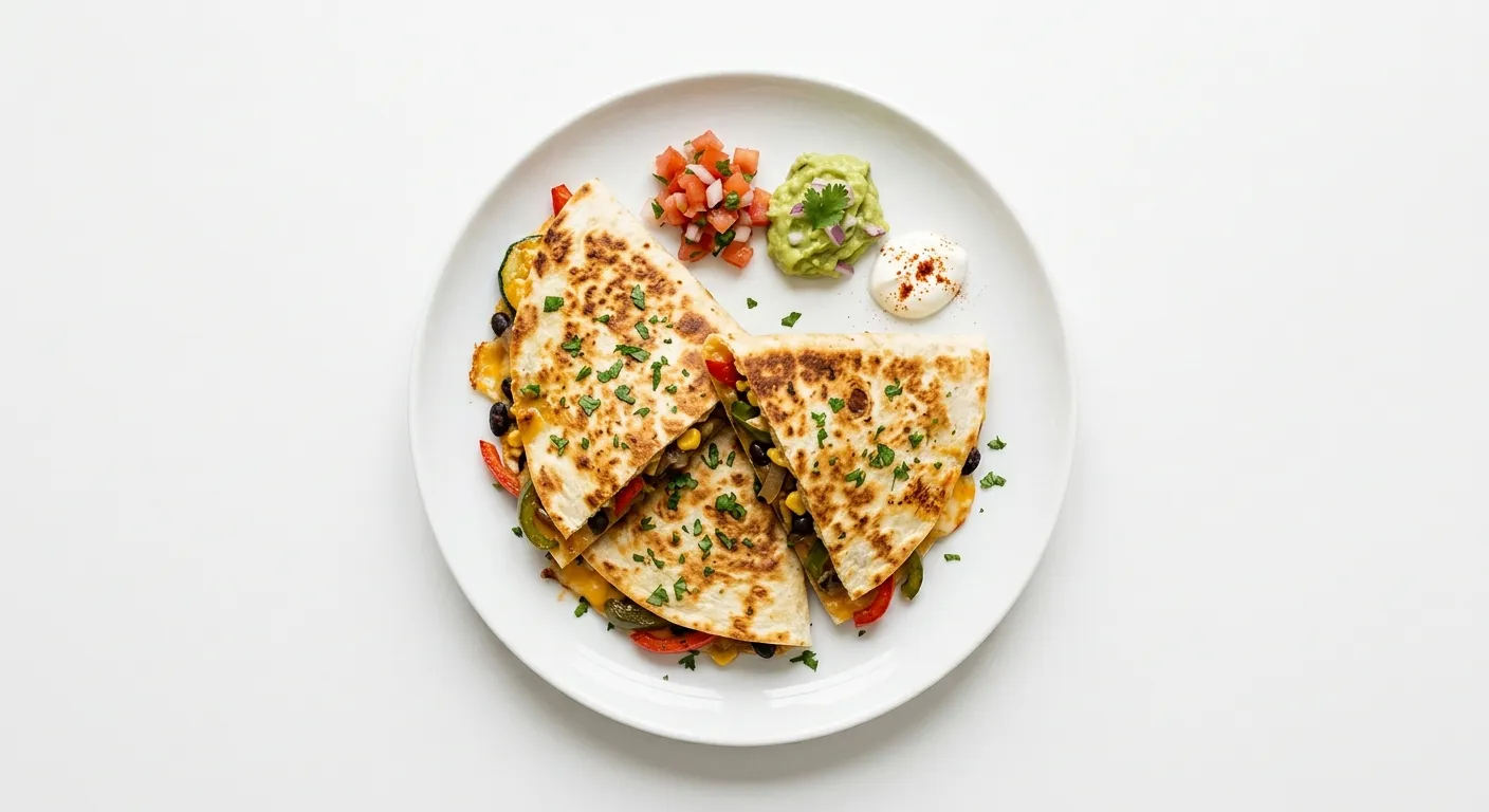 Vegetable and Cheese Quesadilla