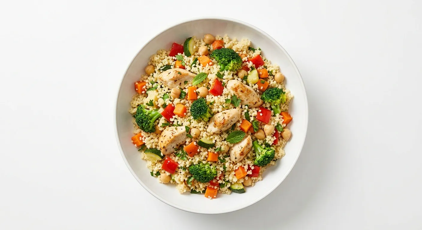 Autumn Vegetable and Chicken Couscous