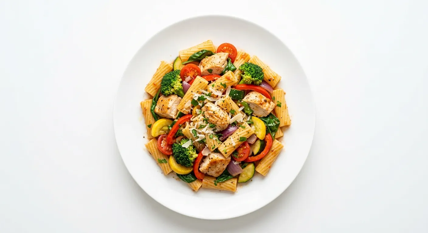 Autumn Vegetable and Chicken Pasta