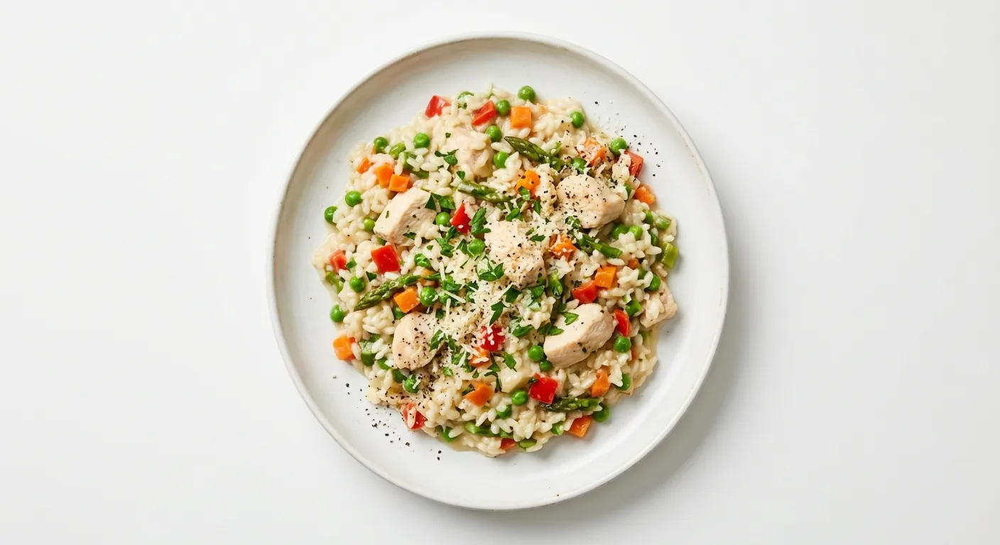 Autumn Vegetable and Chicken Risotto