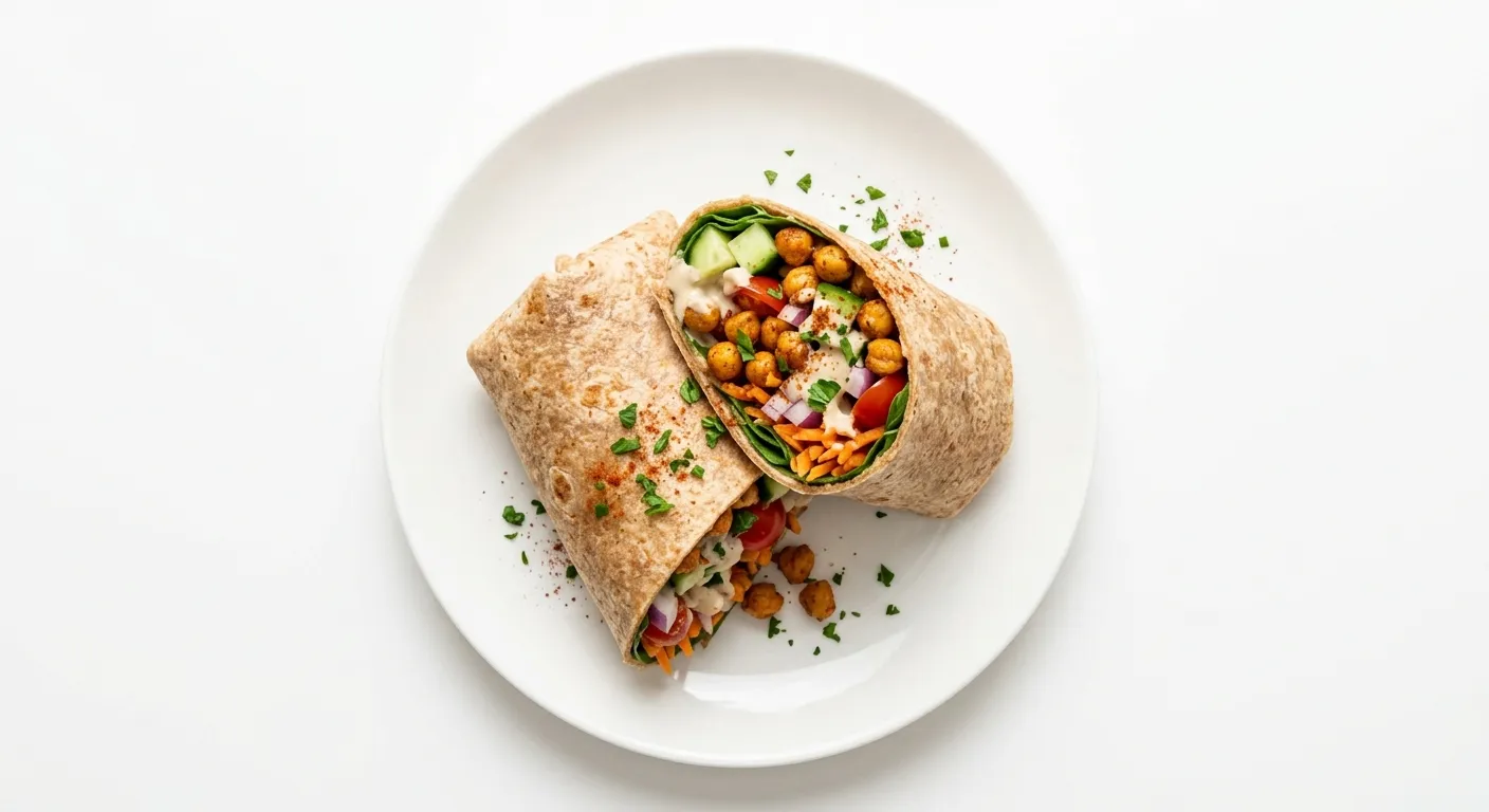 Vegetable and Chickpea Wrap