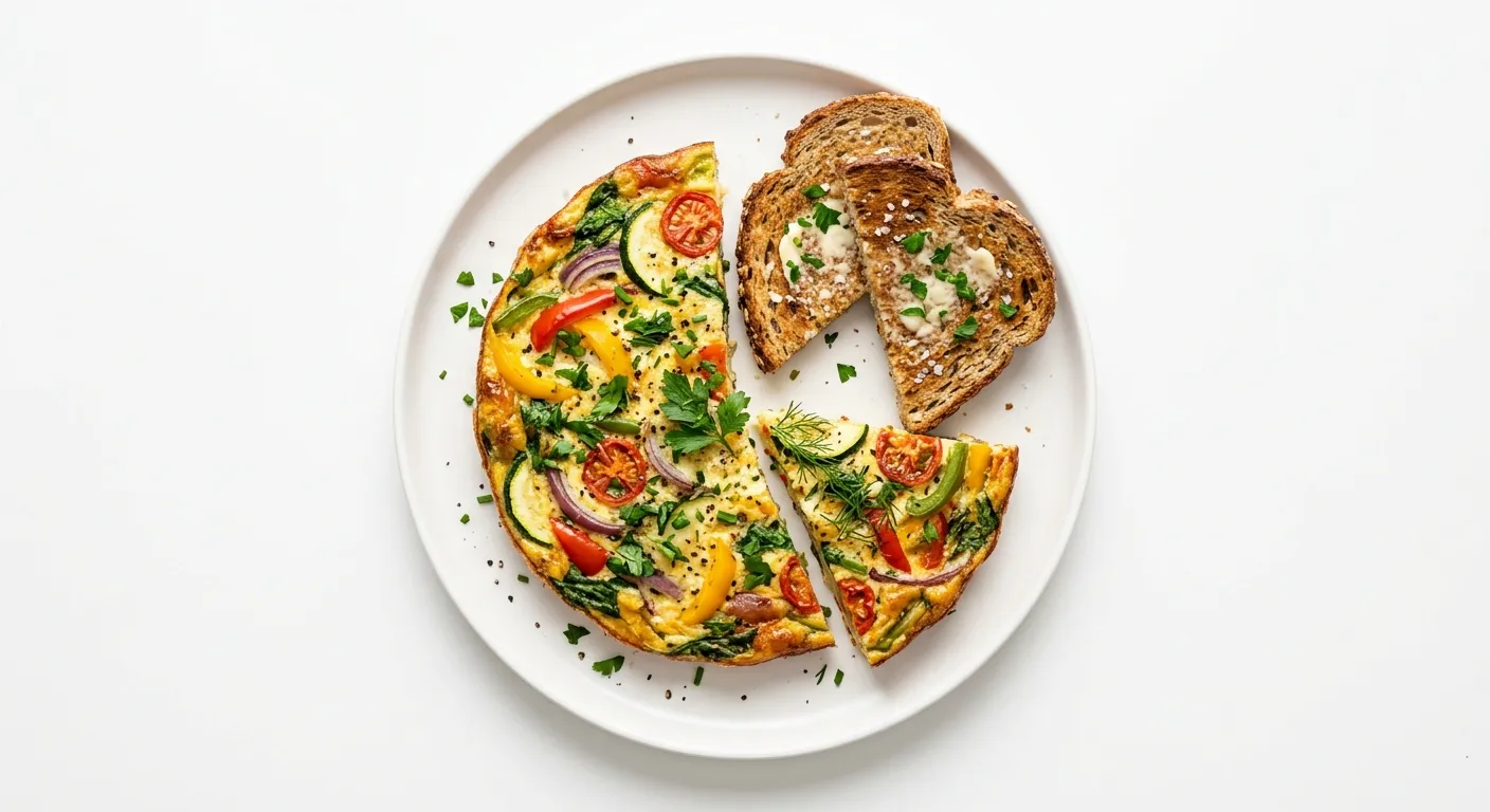 Vegetable Frittata with Whole Grain Toast