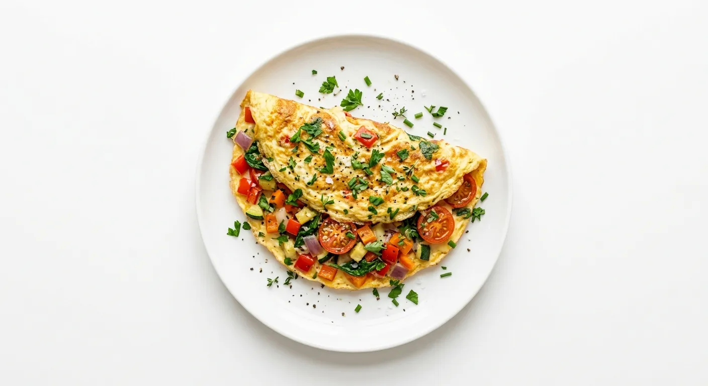 Autumn Vegetable Omelette with Fresh Herbs