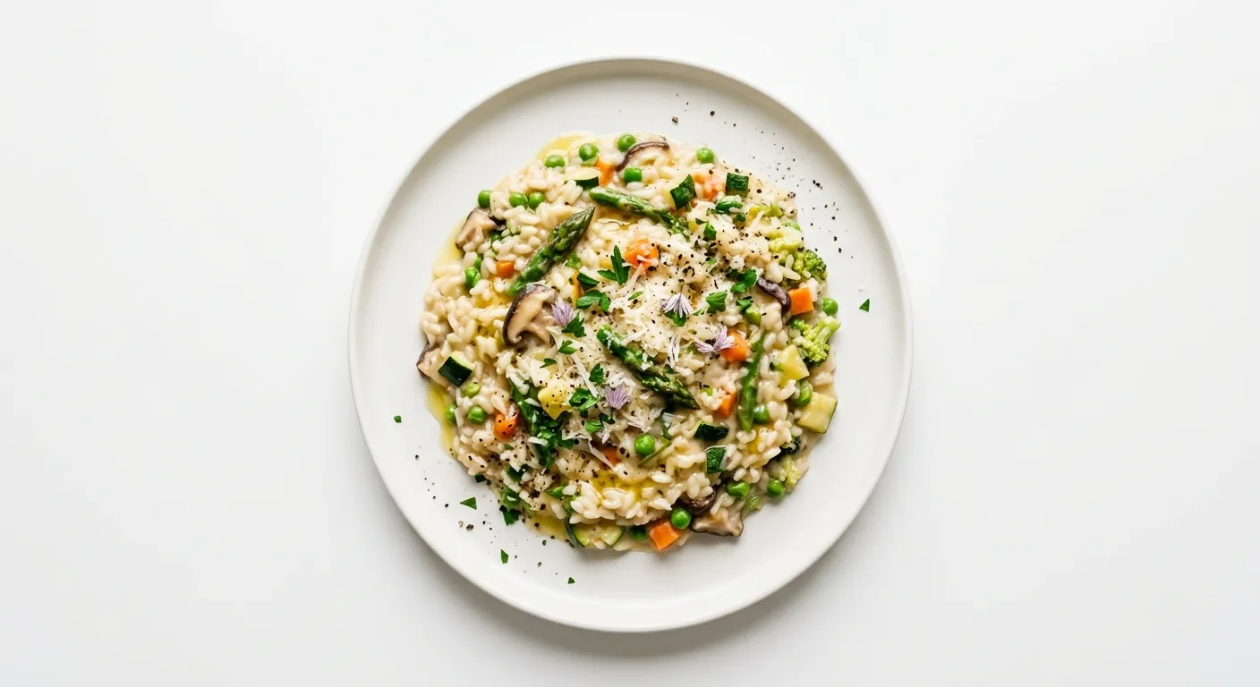 Autumn Vegetable Risotto with Truffle Oil