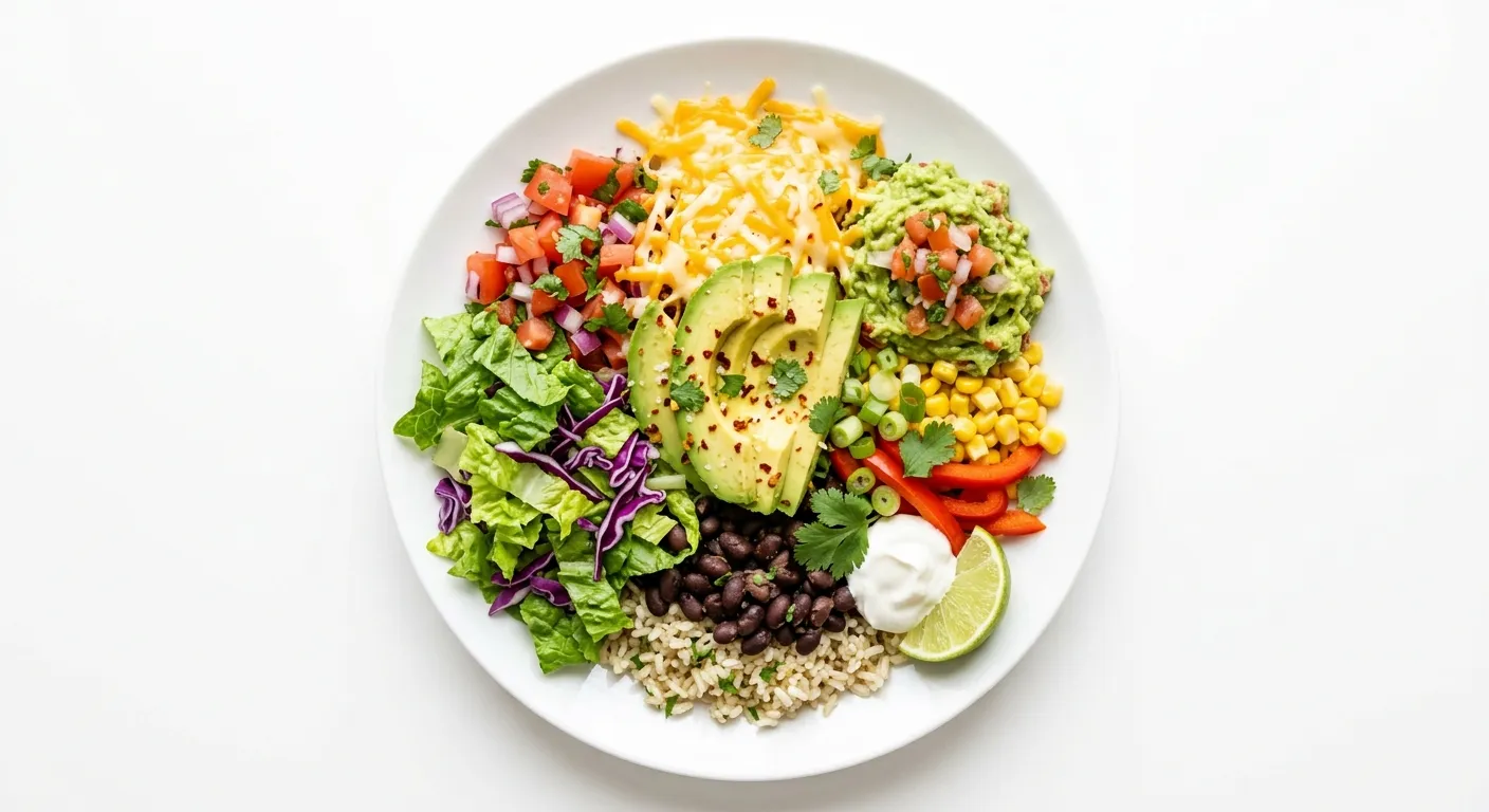 Vegetarian Avocado and Cheese Burrito Bowl