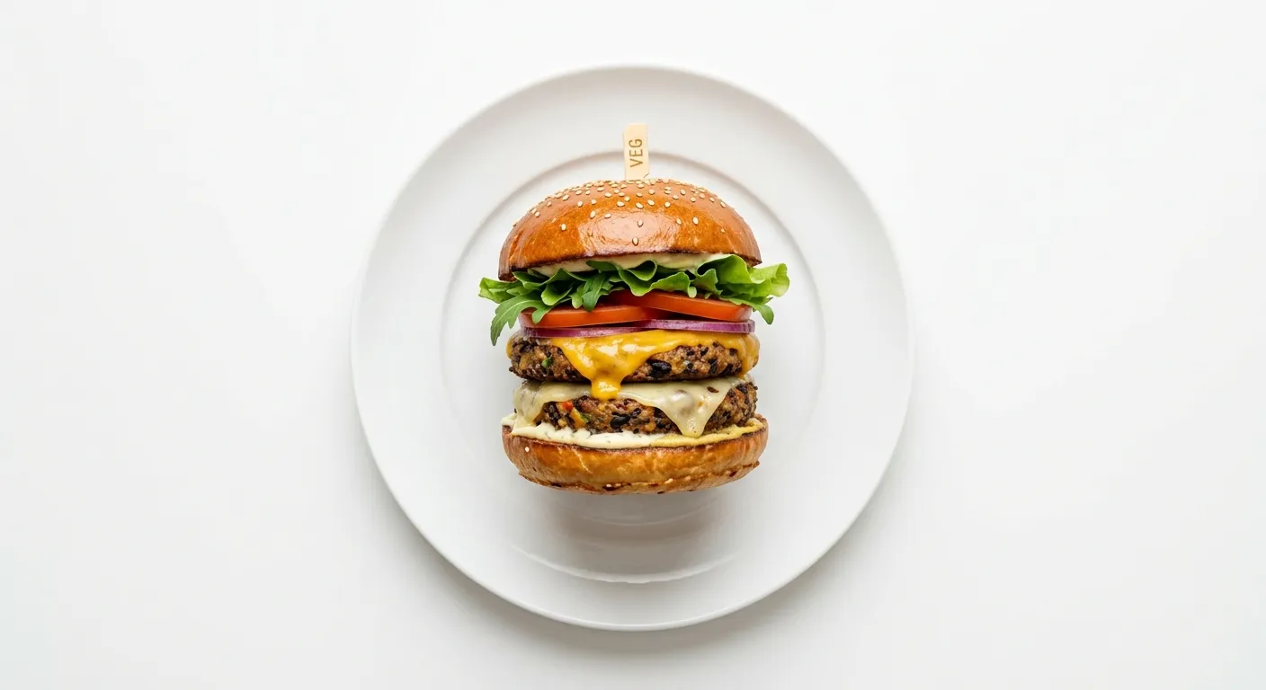 Vegetarian Double Cheese Burger