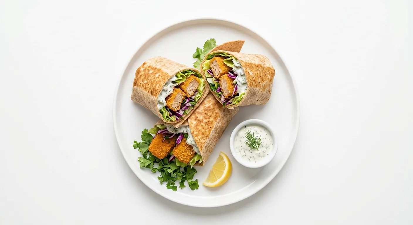 Vegetarian Fish Finger Wraps