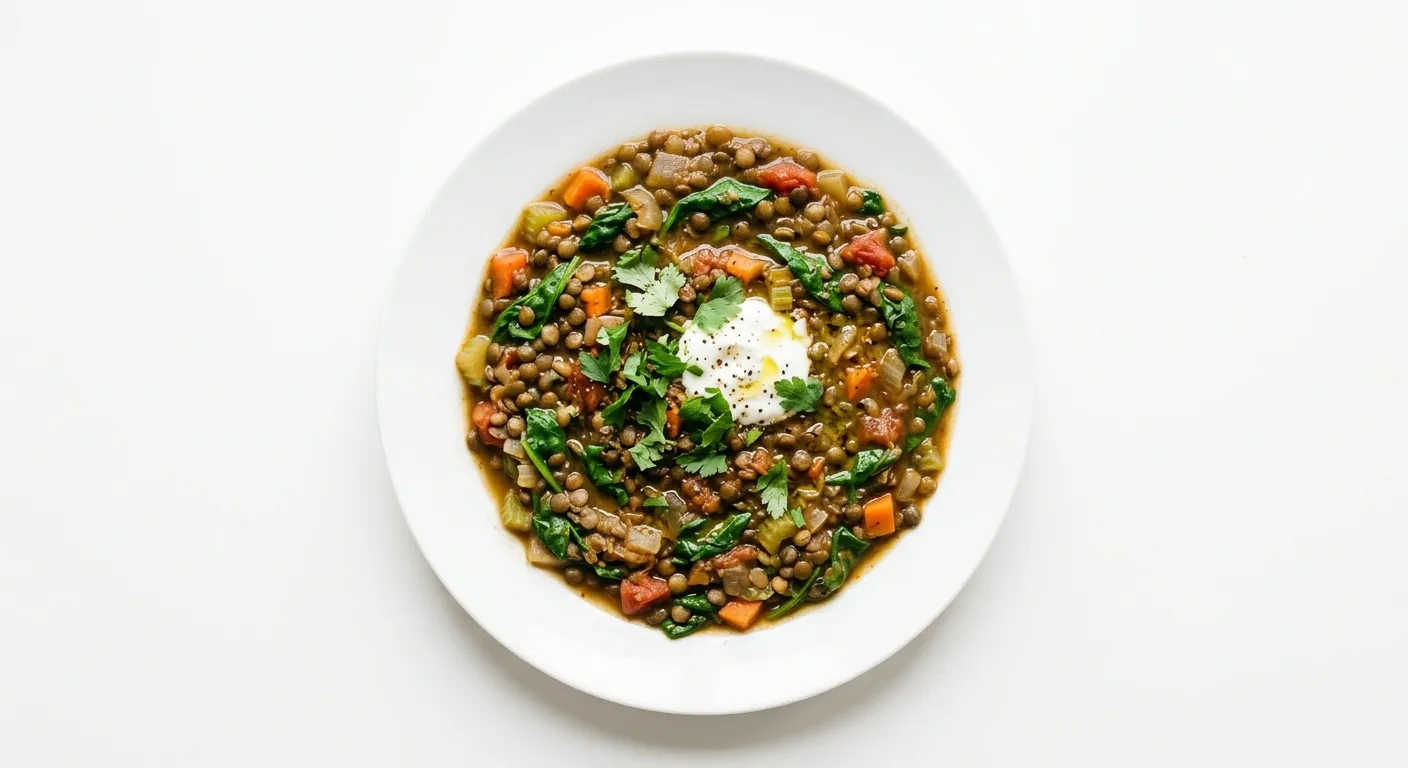 Vegetarian Lentil and Spinach Stew