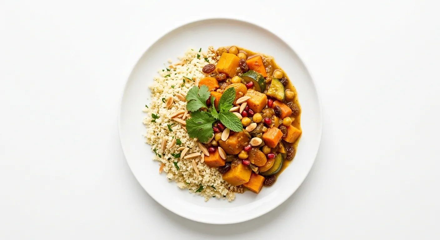Vegetarian Moroccan Tagine with Couscous
