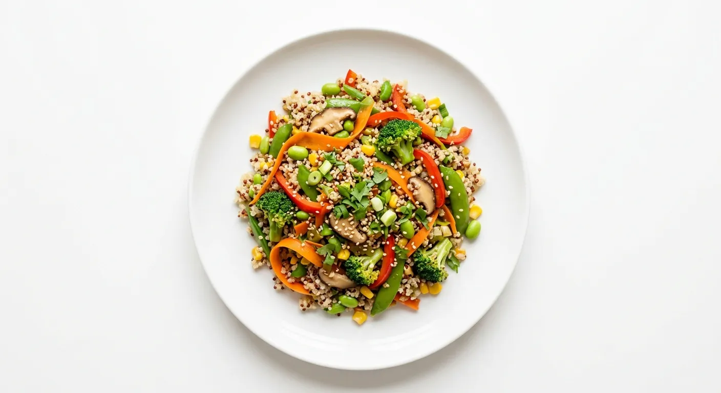 Vegetarian Quinoa and Vegetable Stir-Fry