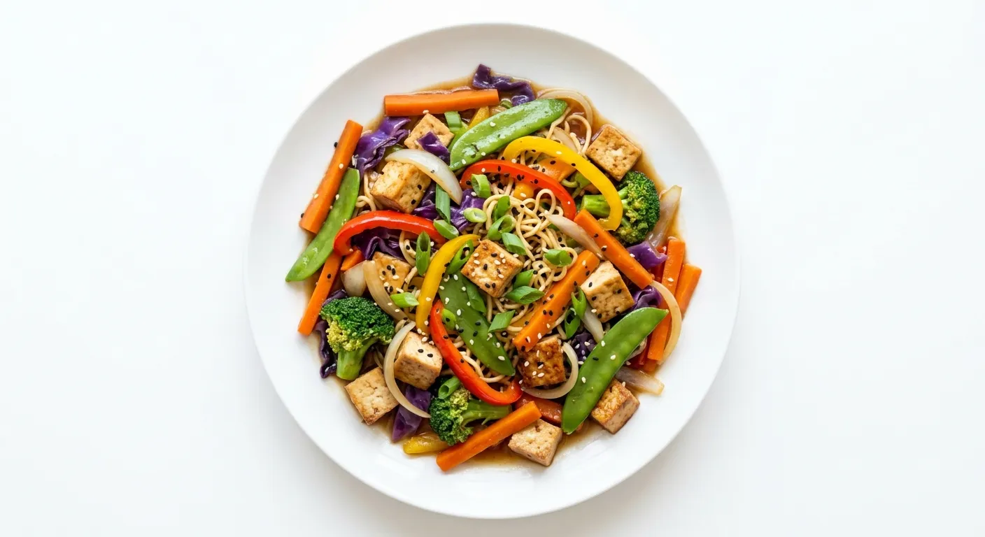 Vegetarian Rainbow Stir-Fry