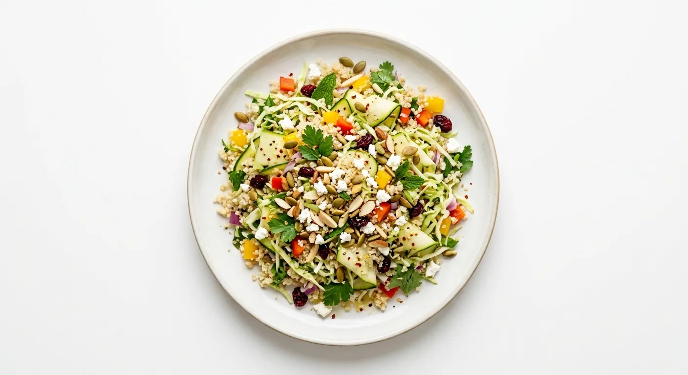 Zucchini and Cabbage Quinoa Salad