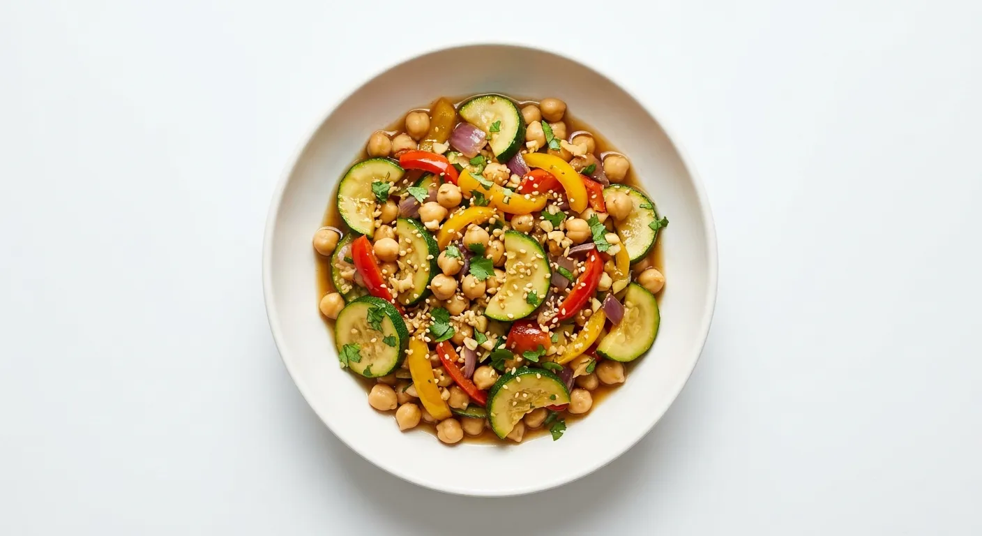 Zucchini and Chickpea Stir-Fry