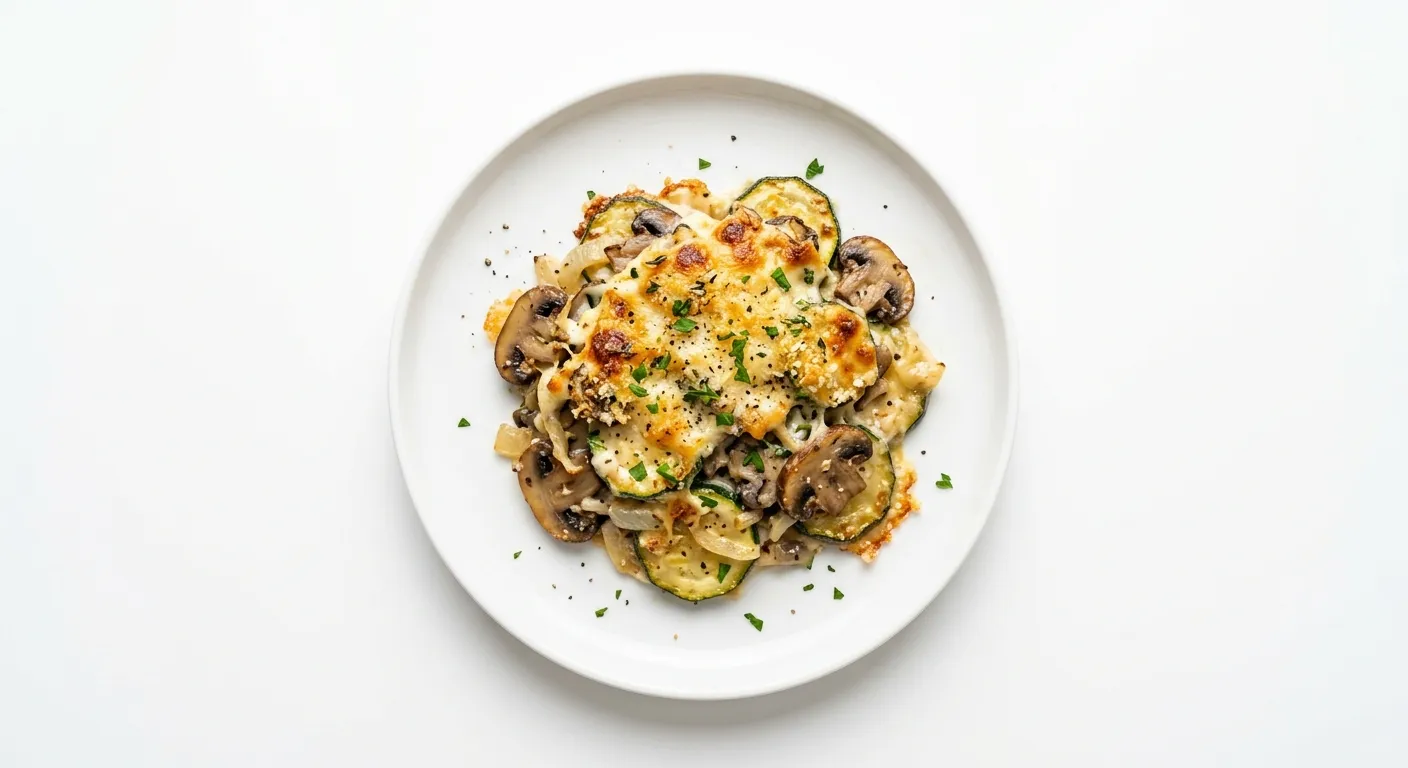 Zucchini and Mushroom Gratin