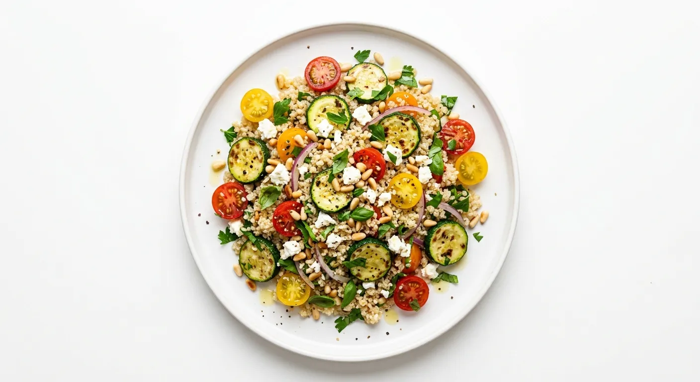 Zucchini and Tomato Quinoa Salad