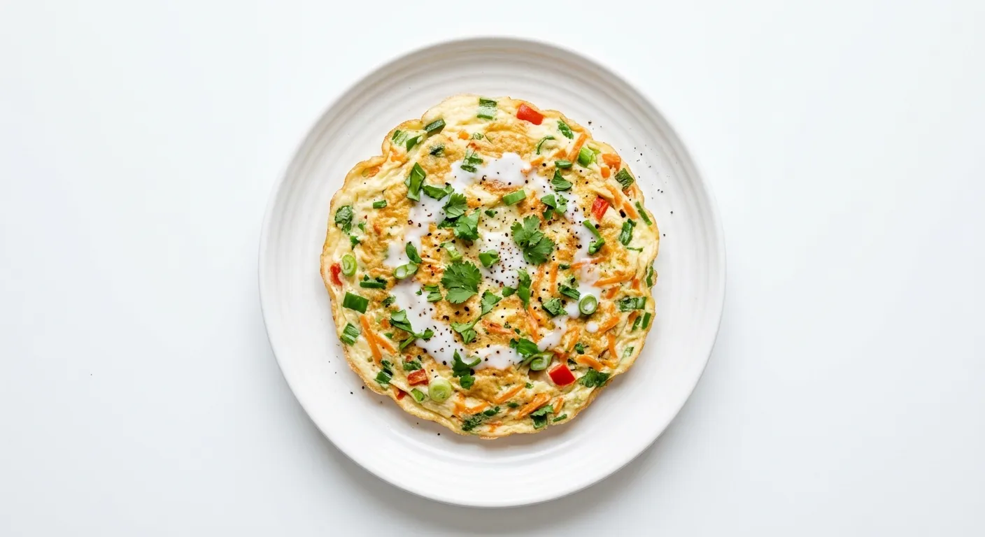 Ägg- och grönsaksomelett med kokosmjölk